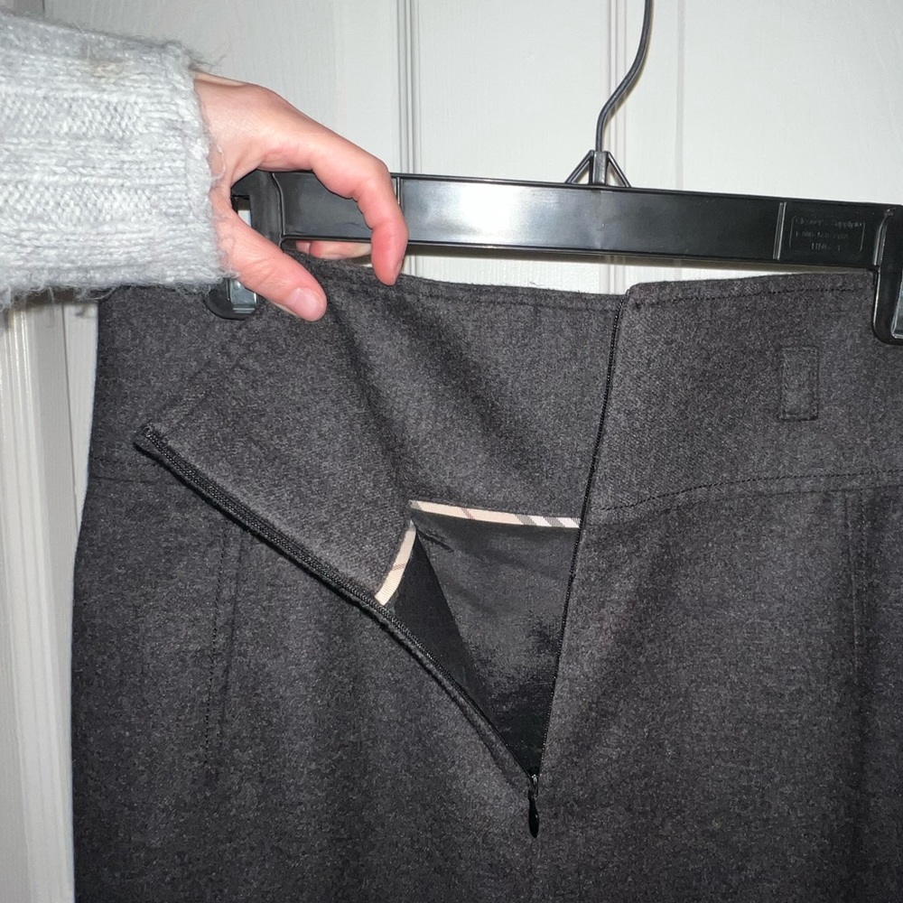 burberry angora cashmere wool skirt - size 8